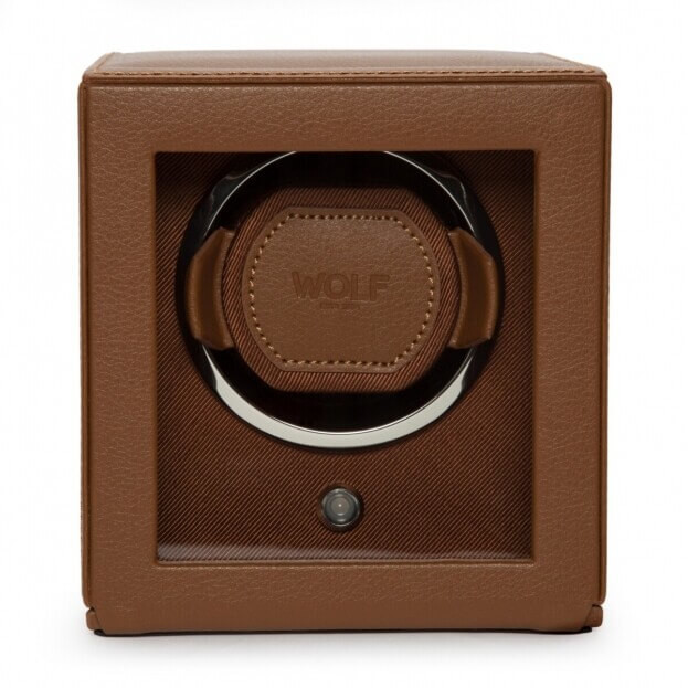 WOLF CUB WATCH WINDER WITH COVER ΚΑΜΗΛΟ ΜΥΛΟΣ ΠΕΡΙΣΤΡΟΦΗΣ ΓΙΑ ΑΥΤΟΜΑΤΟ ΡΟΛΟΙ