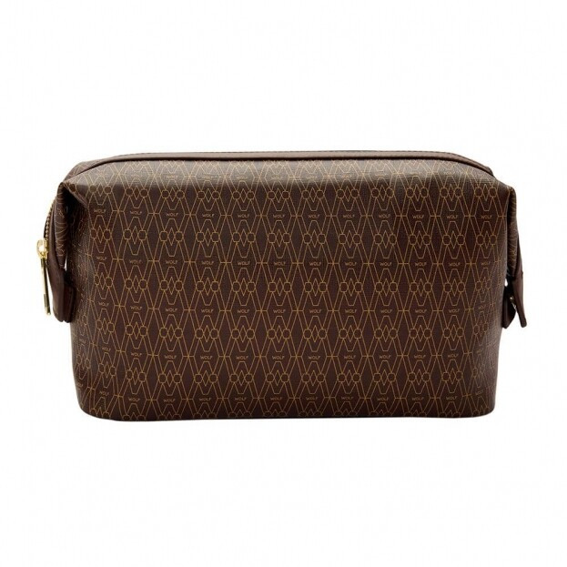 WOLF SIGNATURE WASHBAG brown