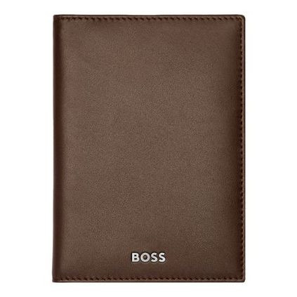 HUGO BOSS PASSPORT HOLDER SMOOTH BROWN Inglessis