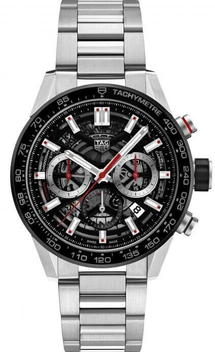 TAG HEUER CARRERA CALIBRE HEUER 02 AUTOMATIC Black Dial Mens Watch -  Inglessis